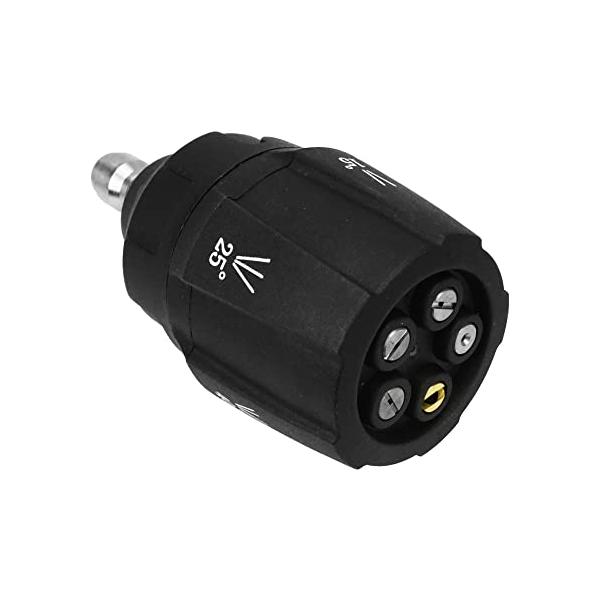 他サイト： マルチスプレー 高圧洗浄機用 ノズルヘッド 異なる噴射角 5段階調節 脱着ワンタッチ 簡単操作の商品画像