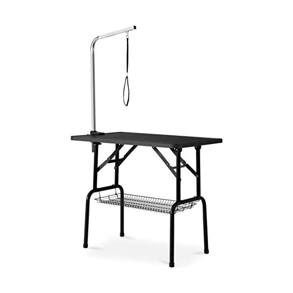 他サイト： BTM トリミングテーブル 折りたたみ トリミング台 トリミング 折り畳み ペット用 シャンプーカット ブロー ブラッシング 爪切り バリカンの商品画像