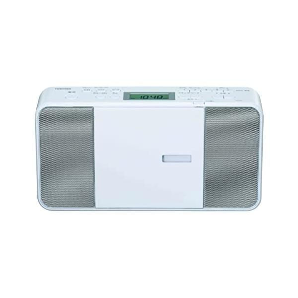 他サイト： 東芝 CDラジオ TY-C251W コンパクト スリム ボディー 縦型 ワイドFM 対応 外形寸法 280×149×63mm 質量 約1.2kgの商品画像