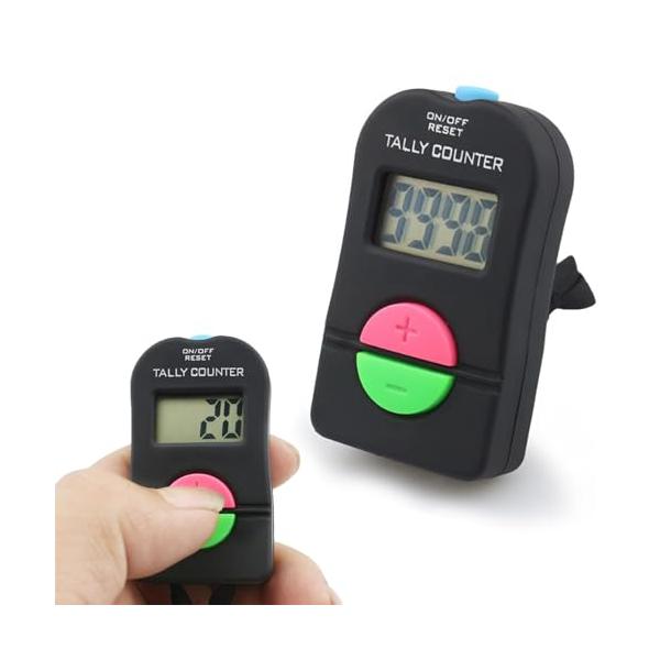 -/1個入り/-・Size:1個入り・製品仕様材質：ABSサイズ：約60 * 33 * 20mm、電圧：1.5V、最大カウント：0-9999（秒）、カラー：ブラック。 電池：LR44ボタン電池1個・実用的なツールこれは実用的な4桁マニュアル...