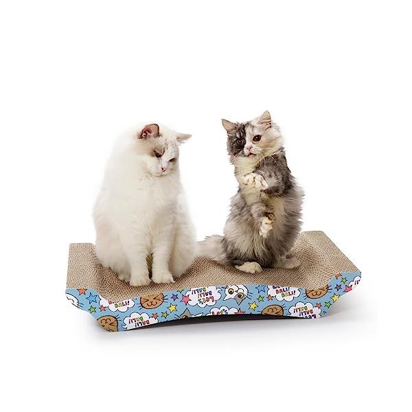 機能・猫柄 L 0876173002277・・Size:LColor:猫柄・寝てよし、研いでよし・なめらか曲線が気持ちよくフィット・爪とぎはもちろん、くつろぎベッドとしての使用も可能・ブランド