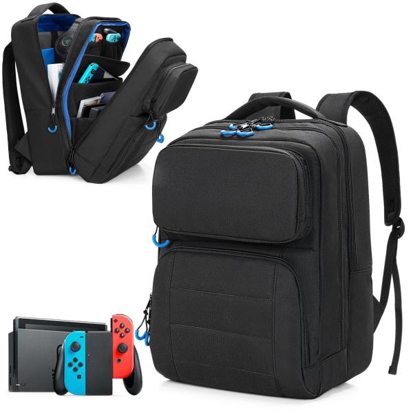 Trunab Switch ケース Nintendo Switch/Lite/OLED用収納バッグ 有機ELモデル ゲームカード 24枚収納 s