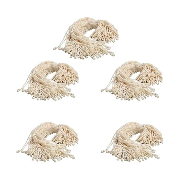 ベージュ/-/-・パッケージ内容:500個セット、色:ベージュ、サイズ:約19.5-20cm、適用範囲:服装タグ。・強度と耐久性このタグロープは三本のコットンロープで作られ、高い強度と耐久性があり、一定の引張力と重量に耐えることができ、割れ...