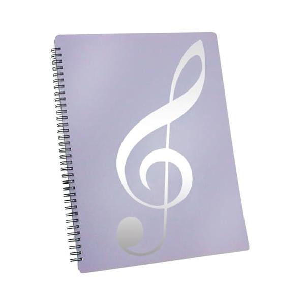 他サイト： 楽譜用ファイル 楽譜ケース A4サイズ 10ページ 20枚収納 防水 耐汚 書類保管 楽譜入れ 書き込める 台紙 譜面 反射しない 見開き ピアの商品画像