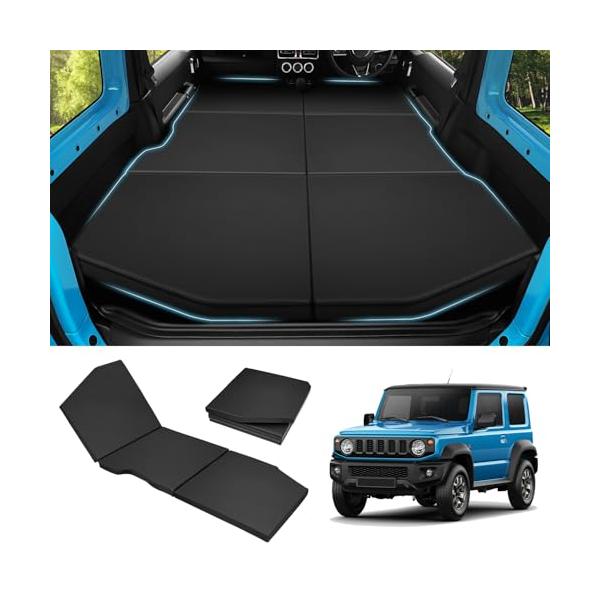 GIMUYA スズキ ジムニー JB64 JB74 車中泊マット 折りたたみ式 ベッドキット 段差解消 快適睡眠 軽量 防水 ジムニーシエラ A