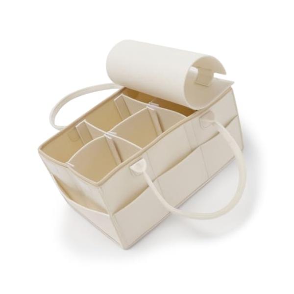 ホワイト/37x24x18センチメートル x 1/-・Color:ホワイト・保育士さん推薦・縫製強化・大容量おむつストッカー・本体サイズ：幅37cm×奥行24cm×高さ18cm （大容量かつコンパクト収納）・重さ：470ｇ（取っ手付きで軽く...