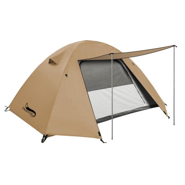 DesertFox テント 2-3人用 4000mm耐水圧 ドームテント 前室あり DesertFox テント 2-3人用 4000mm耐水圧 ドームテント 前室あり