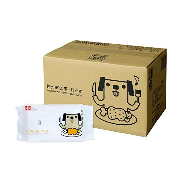 他サイト： 限定 純水99% ウエットシート 手・口ふき 「ポチ」 60枚入×20個 (1200枚)の商品画像