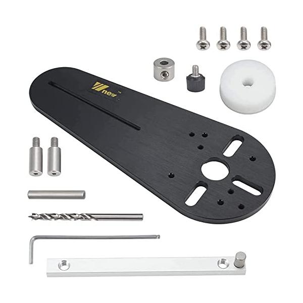 fieldlabo 電動トリマー サークルカット 円切り 治具 (B: マキタ3700b / 3709適合品)
