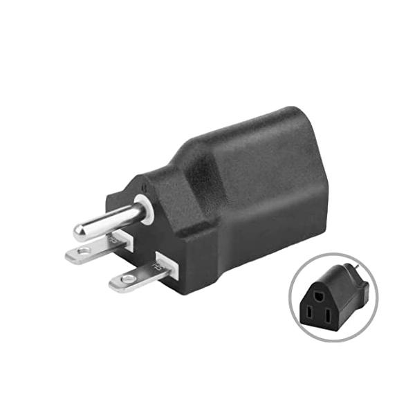 他サイト： 100V変換プラグ、15A 日本仕様200Vプラグ変換100V電源プラグ 100V コンセント変換アダプター/NEMA 6-15〜5-15仕様の商品画像