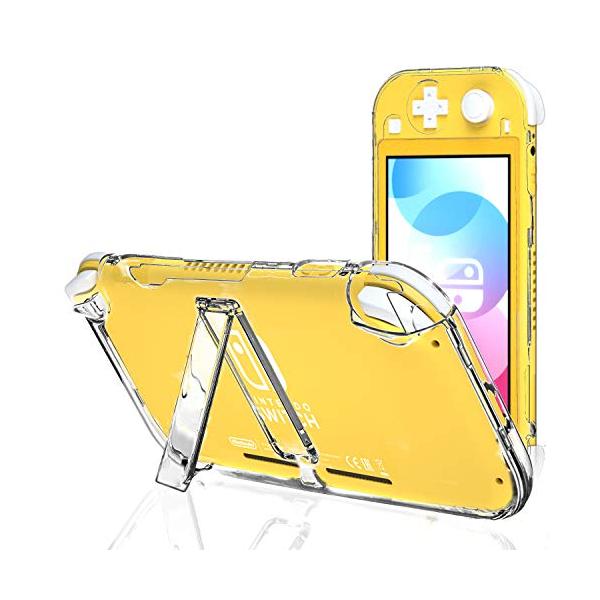 ECHZOVE Nintendo Switch Lite用クリアケース キックスタンド付き 保護