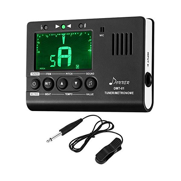 他サイト： Donner デジタルメトロノーム チューナー トーンジェネレーター 3 in 1 ギター/ピアノ/トランペット/クロマティック楽器用 DMT-の商品画像