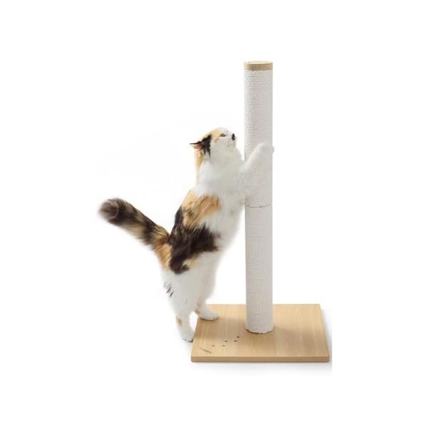 a ライトブラウン/b ラージL/DC-0878-LB・Color:a ライトブラウンSize:b ラージL・新しい研ぎ心地が楽しめる“紙縄”つめとぎポール。紙縄タイプのつめとぎは猫の爪がかりがよく、紙縄がほぐれてきた時にもソフトな触感なの...