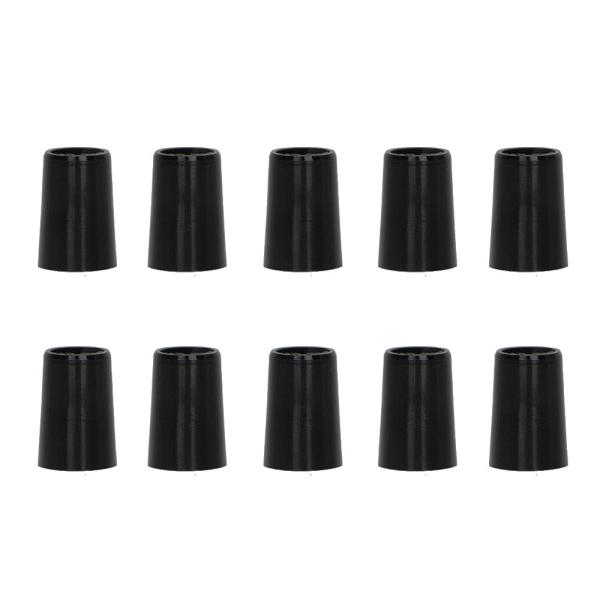 アイアン用 黒一色 10個 高さ 20mm プラスチック フェルール ソケット