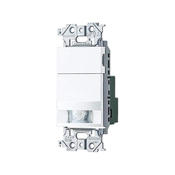 パナソニックPanasonic 壁取付熱線センサ付自動スイッチ 子器 マットホワイト WTA19119W