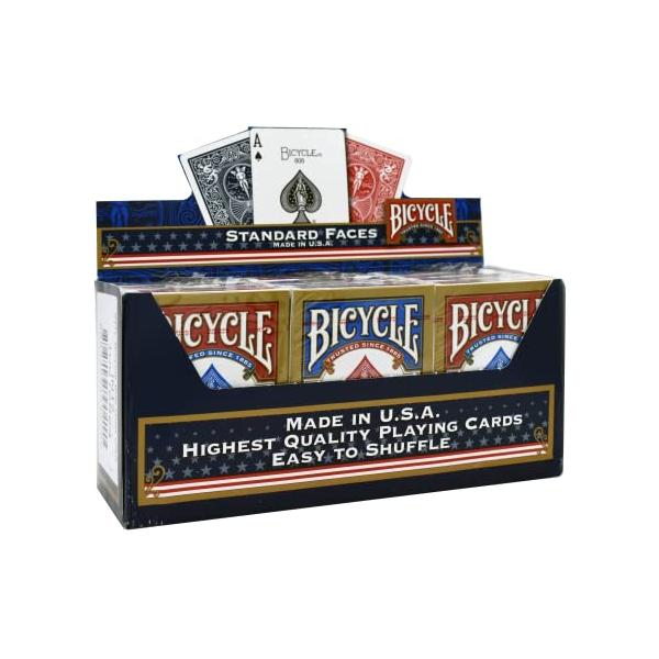 BICYCLEバイスクル ライダーバック STANDARD トランプ 12個パック（青6