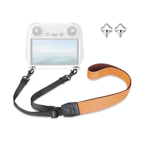 ネックストラップオレンジ/オレンジ＋王冠型/-・パッケージ個数:1・DJI RC/DJI RC 2/RC Pro に適用。・ストラップはデニムとマイクロファイバーレザーで作られ、見た目良く、耐久性あり、快適に着用。・ランヤードの長さは両端で...