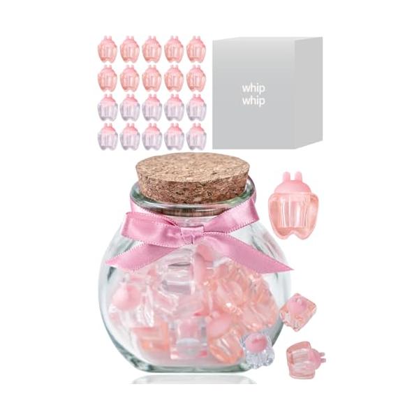 ボトル型ピンク/-/W-9・Color:ピンク・抜ける20回の思い出1回1回がかけがえのないもに。そして保存する過程もお子さんと楽しめる乳歯ケースを心を込め作りました。・思い出を見えるカタチに 木製ではなくガラス瓶のため、日々増えていく乳歯...