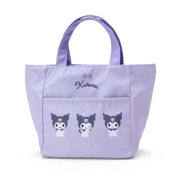 他サイト： サンリオSANRIO サンリオ クロミ 保冷ランチバッグ ランチバッグ クロミちゃん kuromi 21×30×11.5cm キャラクター SAの商品画像