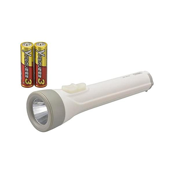 他サイト： オーム電機 LED懐中ライト 懐中電灯 常備灯 単3形乾電池×2本付き 110ルーメン LHPー3211C7 08-0922 OHMの商品画像