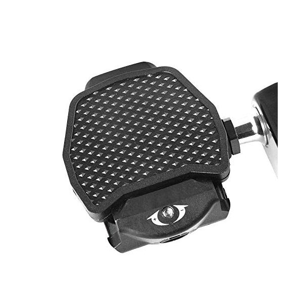 コンパクト・SPD /ブラック  ・・Color:SPD /ブラック・材質:樹脂、1ペア2個入り。 SPD:46g/ペア KEO:50g/ペア SPD:70mm*70mm KEO:68mm*63mm・手で簡単にはめるだけで、ビンディングペダ...