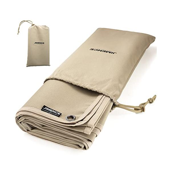 他サイト： JIMENCE（ジーメンス） グランドシート 厚手 1000D 120×200cm 防水 両面撥水 収納袋付き ソロ用 ベージュの商品画像
