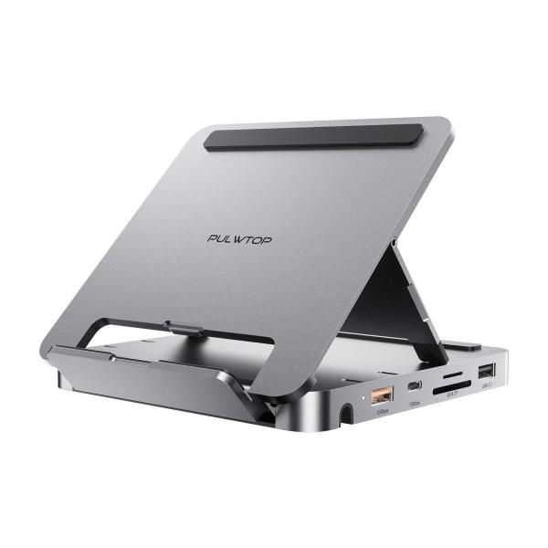 PULWTOP 9 in 1 iPad ドッキングステーション USB-C ハブ iPad用