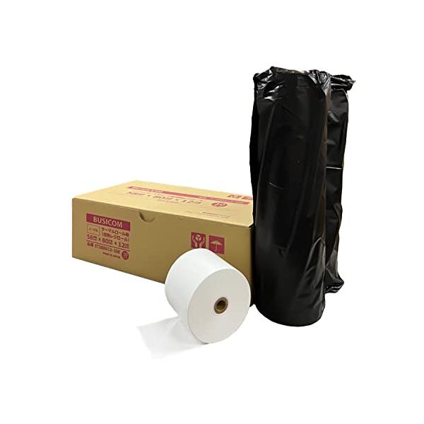 他サイト： ビジコム純正 三菱製紙国産 感熱レジロール紙 58mm幅×外径80φ×内径12mm 10個入 芯あり ノーマル保存 カシオ・シャープ・東芝TECの商品画像