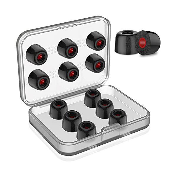 他サイト： FEYCH イヤーピース 6ペアMサイズ6ペア ウレタン製 低反発 イヤホンパッド イヤホンキャップ イヤホンイヤーピース 遮音性 交換用 脱落の商品画像