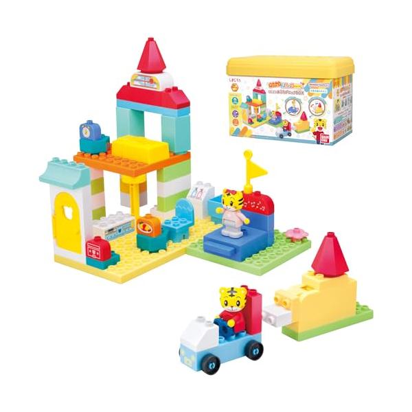 しまじろうのおうちブロックBOX・Style:しまじろうのおうちブロックBOX・（C）Benesse Corporation / しまじろう・電池：不要・対象年齢：3才〜・しまじろうのまなびぐんぐんあっぷシリーズより、組んで動かせる・生活習...