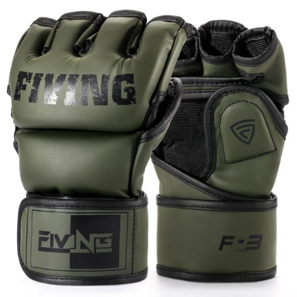FIVING オープンフィンガー グローブ MMA ボクシンググローブ 手袋