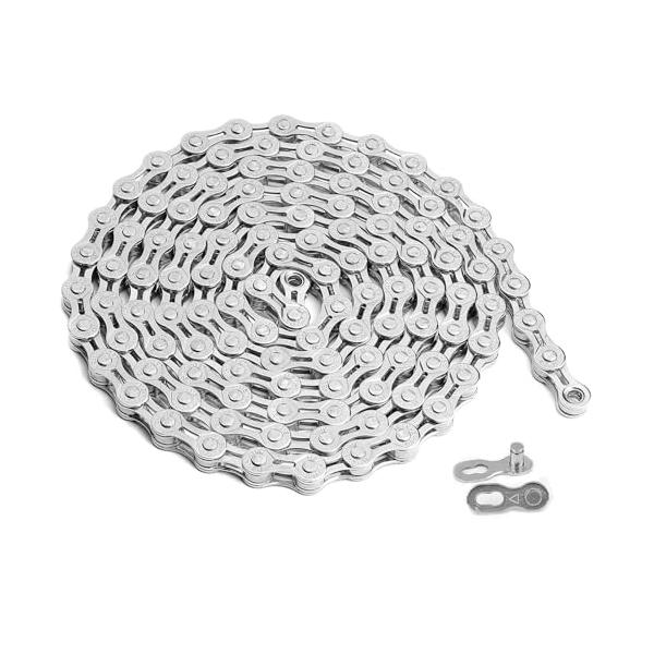 MOHEGIA 自転車チェーン 6/7/8速：軽量化 中空透かし彫り 1/2 x 3/32インチ 116リンク 変速自転車用チェーン 特殊合金鋼
