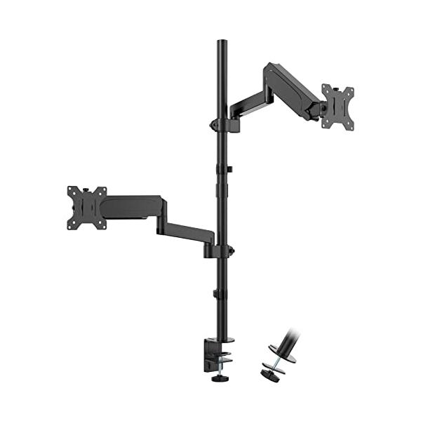 WORLDLIFT メカニカルスプリング内蔵 モニターアーム 機械式 縦 2画面