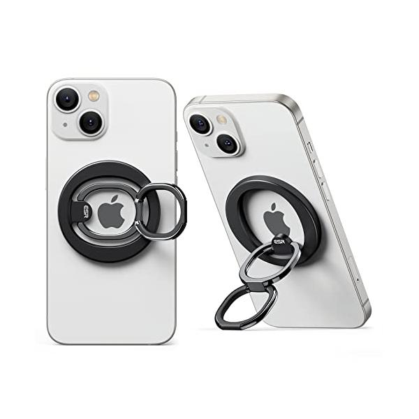 他サイト： ESR HaloLock スマホリングスタンド MagSafe対応 スマホリングホルダー 指リング スマホグリップ 角度調節可能なキックスタンドの商品画像