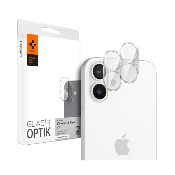 他サイト： Spigen iPhone16 カメラ保護 iPhone16Plus カメラ保護フィルム 9H硬度強化ガラス iPhone 16/iPhoneの商品画像