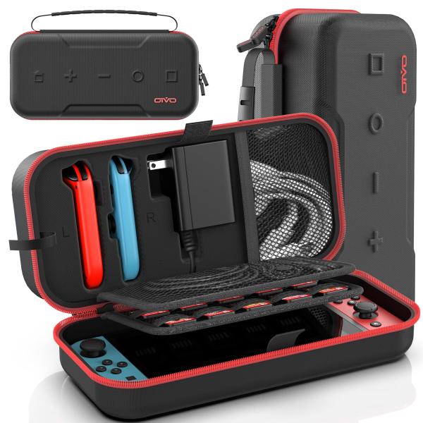 Switch/Switch有機elモデル対応Switch ケース OIVO スイッチ収納ケース 防水 防塵 防汚 耐衝撃 全面保護 大容量 持ち