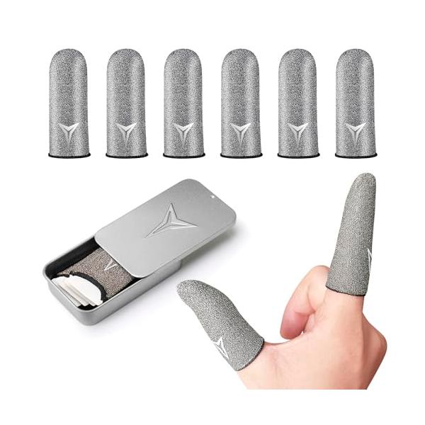 -/M/-・Size:M・100％電気伝導率の高い銀繊維・連続タップにも反応する高感度：「ANACEND制進化版100％銀繊維指サック」のタッチする部分はトップレベルの導電糸銀繊維を100％に織り込んだので、導電性は限界に近づいて、指先から...