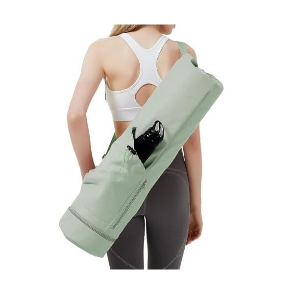 ヨガマットバッググリーン/78cm x 19cm x 19cm/RB-PH-787・Color:グリーン・?優れた材質信頼性の高いポリエステル素材を使用しており、防水性に優れ、大切なマットを優しく包みます。持ち運びだけでなく、お部屋でマット...