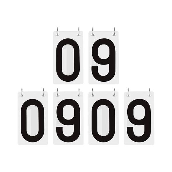 ブラック/One Size/2TEKM-AK02731Q6_BLACK・Color:ブラック・片面仕様・柔軟な得点管理：数字0?9まで表示可能な片面得点カード。6セット入り（赤数字×白カード3セット、黒数字×白カード3セット）で、自由にスコ...