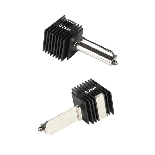 本商品は【互換品】です。国内正規品とは品質・保証・サポートが異なります。-/-/0.2mm・Model:0.2mm・高精度ノズル: 0.2mmのノズル径により、より細かな造形と高解像度の水平印刷面を実現、精密な3Dプリント出力が可能・磁気固...