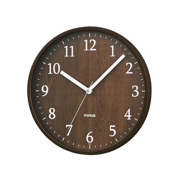 モダンブラウン/MAG インテリアクロック/W-742 BR-Z・Color:ブラウン・パッケージ個数:1・機能:連続秒針・推奨電池:単3アルカリ乾電池×1別売・本体サイズ:約高さ25.0×幅25.0×奥行き4.0cm・本体重量:約400g...