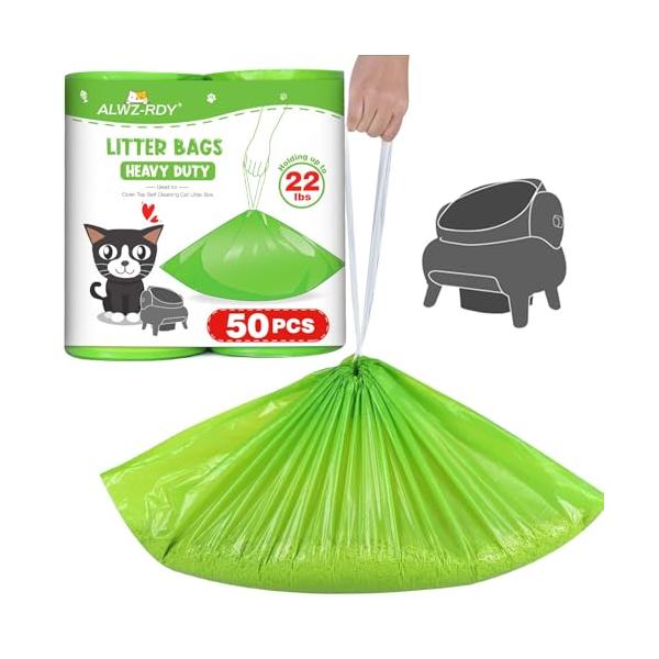 猫トイレ用 ゴミ袋 50枚 Neakasa M1 全自動猫トイレ対応 ドローストリング 高強度 抗裂け 69×33cm 猫砂処理容器対応