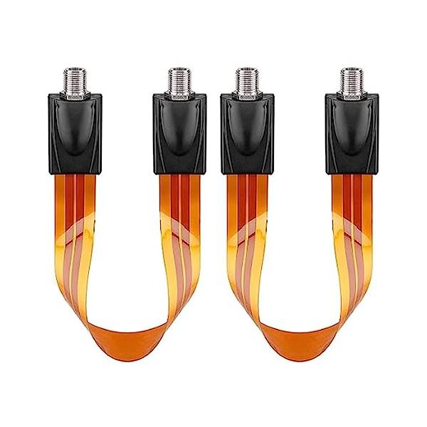 -/イエロー 2本入/-・Size:イエロー 2本入・コネクタタイプ:同軸ケーブル用ワイヤアンテナには、F型メス - メス同軸コネクタ延長ケーブルが適用されます。・驚きの薄さ0.3mmの薄さ、穴を開けなくてもアンテナ線を隙間に通せ・折り曲げ...