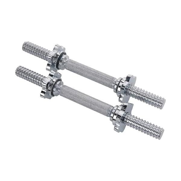 他サイト： 【互換品】 Sunny Health &amp; Fitness サニーヘルス&amp;フィットネス 36cmスレッドクロムダンベルバーペア グレー STDBH-14の商品画像