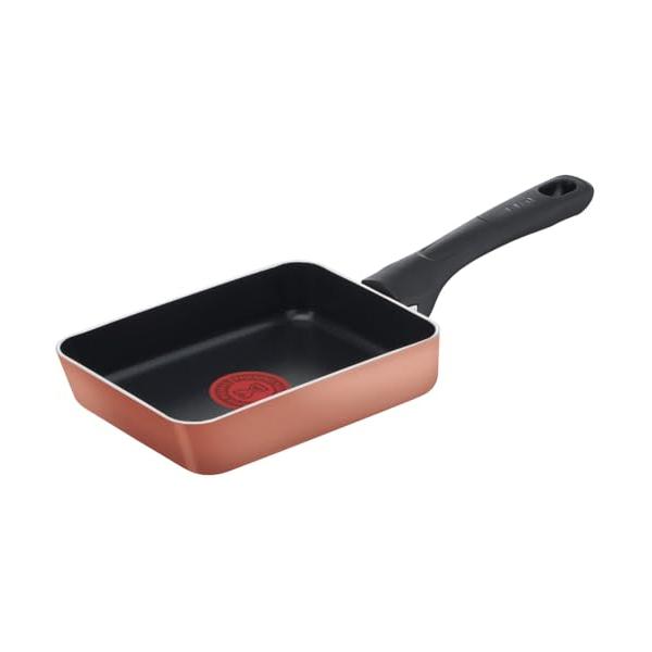 オンライン ティファール 玉子焼き器 12×18cm ガス火専用 PFOAなどの有害物質不使用 こびりつきにくさ長持ち ハニーゴールド エッグロ