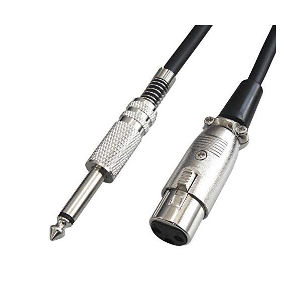 他サイト： F-Factory マイクケーブル 6.3mm モノラル標準プラグオス-XLR/キャノンプラグメスケーブル XLRケーブル 5m C-061の商品画像