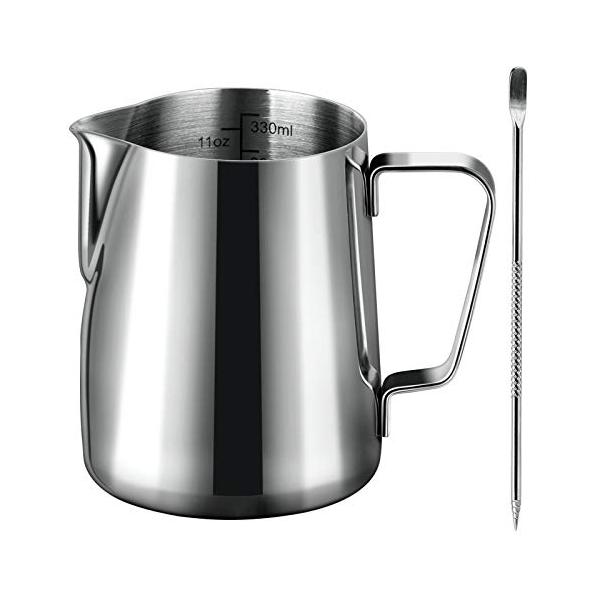Tablewareステンレス/0.4 L/ミルクピッチャー・パッケージ個数:1・商品仕様容量：350ミリリットル　材質:ステンレススチール　トップ直径:約74mm　ベース直径:約77mm　高さ:約94mm　カラー:シルバー・使い勝手が良いス...