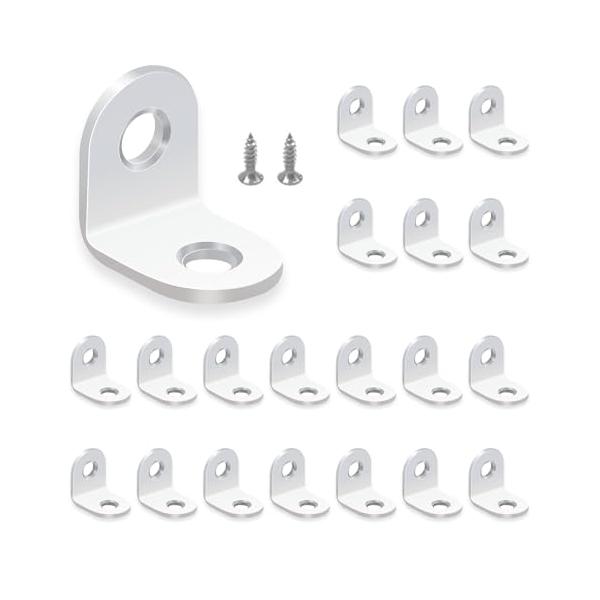 白/-/Jicun-02394-2・Color:白・セット内容ブラケット金具×30、固定ネジ×60。専用ネジがついておりますのですぐに作業いただけます。・高品質丈夫な304ステンレス鋼で作られ、耐磨耗性・防錆性に優れています。長い時間を使用...