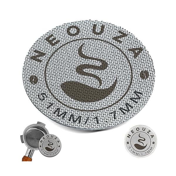 NEOUZA エスプレッソパックスクリーン 51mm 再利用可能 厚さ1.7mm 厚さ150μm ステンレススチール プロフェッショナル バリス