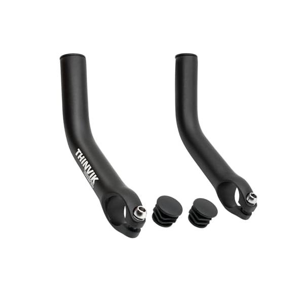 Thinvik 自転車 バーエンドバー 補助ハンドルバー MTB マウンテンバイク用 アルミニウム合金 一体鍛造 耐変色性 変形防止 超軽量 頑